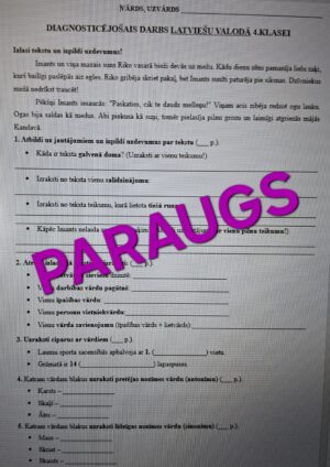 DD latviešu valodā 4.klasei.