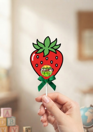 Chupa Chups konfekšu iesaiņojums-zemene