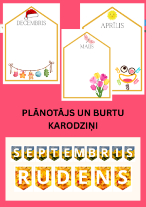 Plānotājs un burtu karodziņi