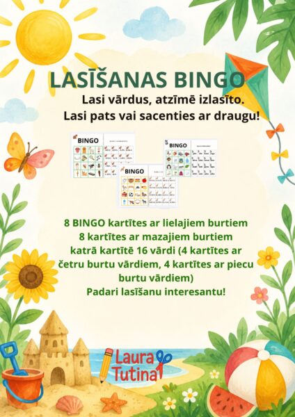 Lasīšanas Bingo Lasīšanas Bingo
