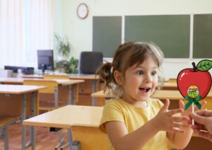 Chupa Chups konfekšu iesaiņojums-ābols