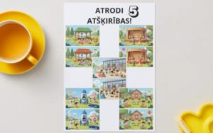 Atrodi 5 atšķirības – bērni