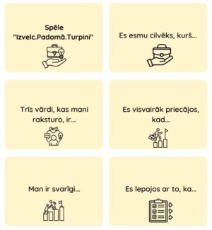 Spēle karjeras izglītībā „Izvelc. Padomā. Turpini.”