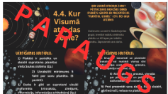 4.4. Kur Visumā atrodas Zeme? Pētnieciskais grupu darbs!
