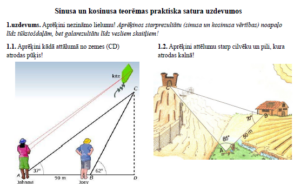 Sinusa un kosinusa teorēma sadzīviskās situācijās