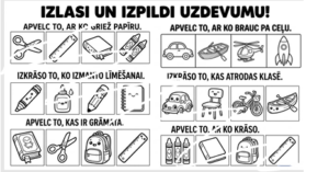 Izlasi un izpildi uzdevumu! Komplektā 7 darba lapas.