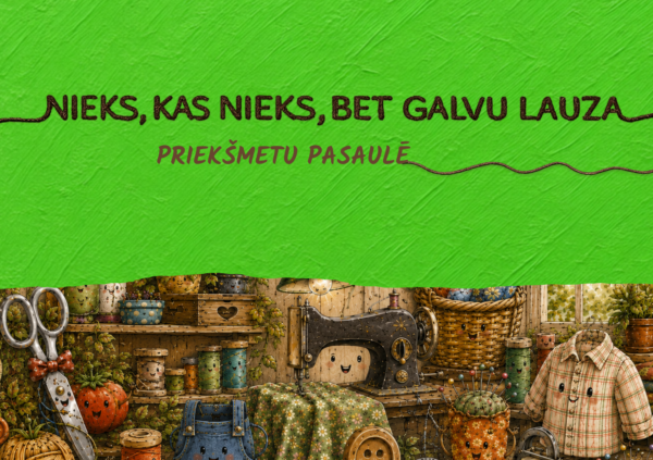 NIEKS, KAS NIEKS, BET GALVU LAUZA. PRIEKŠMETU PASAULE NIEKS, KAS NIEKS, BET GALVU LAUZA. PRIEKŠMETU PASAULE