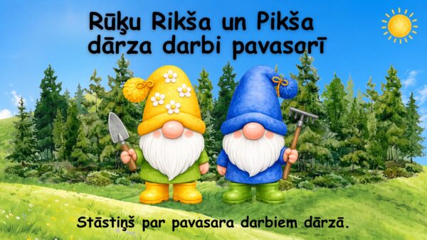 Rūķu Rikša un Pikša dārza darbi pavasarī Rūķu Rikša un Pikša dārza darbi pavasarī