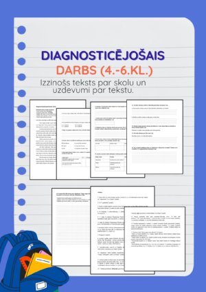Diagnosticējošais darbs 4.-6.kl. Teksts par skolu.