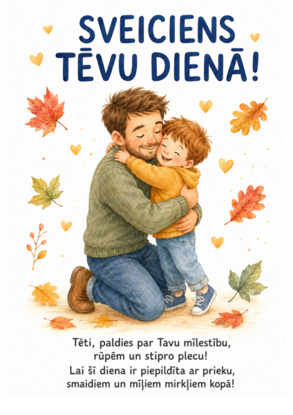 TĒVU DIENA – radošu apsveikumu komplekts TĒVU DIENA – radošu apsveikumu komplekts