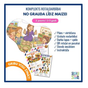 No grauda līdz maizei I Rotaļdarbības komplekts 3-5 gadi
