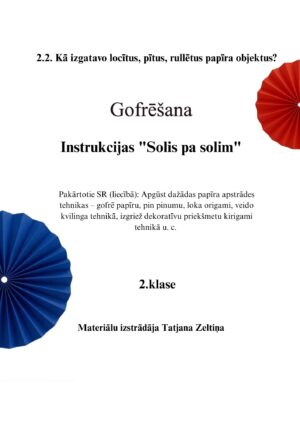 2.2. Gofrēšana – Instrukcijas “Solis pa solim” 2.2. Gofrēšana – Instrukcijas “Solis pa solim”