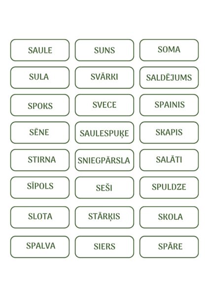 Skaņu bingo Skaņu bingo