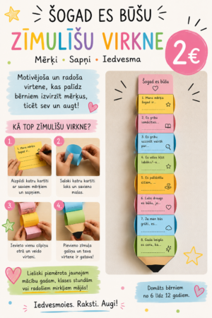Zinību diena. Zīmuļu virtene. Mani sapņi, mērķi, cerības.