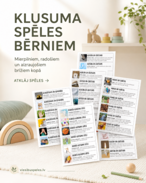 KLUSUMA SPĒLES BĒRNIEM | KLUSUMA PAUZE | 30 spēles