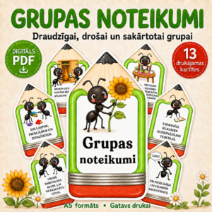 GRUPAS NOTEIKUMI – SKUDRIŅAS | uzvedība