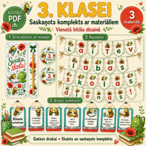 Materiālu komplekts 3. klasei – Bitītes | Zinību diena