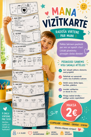 Mana vizītkarte. Zinību diena. Adaptācijas nedēļa.