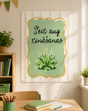 Plakāts “Šeit aug zināšanas”