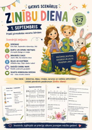 Scenārījs “Zinību diena” 2- -7 gadi