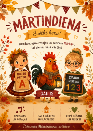 Scenārījs “Mārtiņdiena” 2–4 gadi