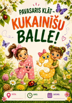 Scenārījs “Pavasaris klāt – kukainīšu balle” 5-7 gadi