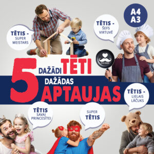 Tēva diena. Cik 5 dažādi tēti! Aptauja – kā dāvana katram.