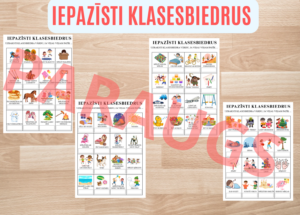 Spēlē “Iepazīsti klasesbiedrus”