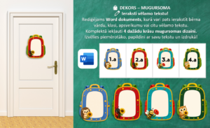 DEKORS – DZĪVNIECIŅI | Zinību diena | Personalizējams DEKORS – DZĪVNIECIŅI | Zinību diena | Personalizējams