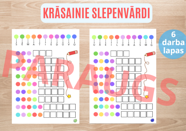KRĀSAINIE SLEPENVĀRDI KRĀSAINIE SLEPENVĀRDI