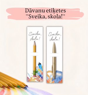 Zinību diena- dāvanu etiķetes