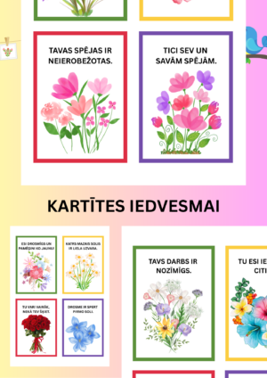 Iedvesmas un uzmundrinājuma kartītes