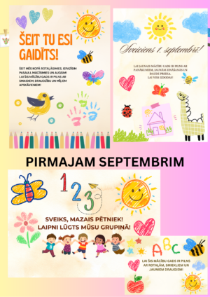 Plakāti un kartītes dāvaniņām 1.septembrim Plakāti un kartītes dāvaniņām 1.septembrim