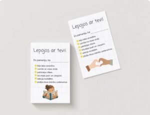 “Lepojos ar tevi” kartītes