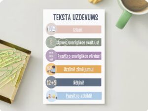 Atgādne “Teksta uzdevumu risināšana”