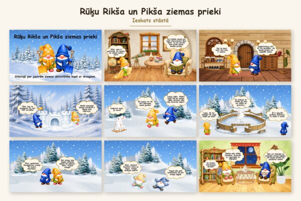 Rūķu Rikša un Pikša ziemas prieki Rūķu Rikša un Pikša ziemas prieki