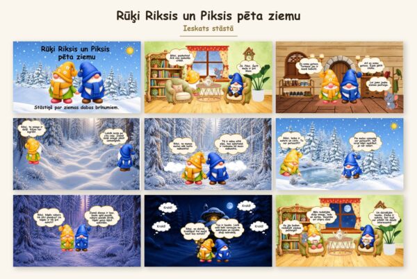 Rūķi Riksis un Piksis pēta ziemu Rūķi Riksis un Piksis pēta ziemu