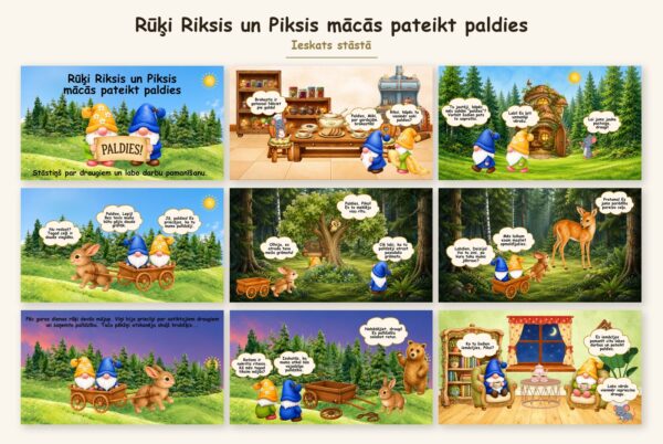 Rūķi Riksis un Piksis mācās pateikt paldies Rūķi Riksis un Piksis mācās pateikt paldies