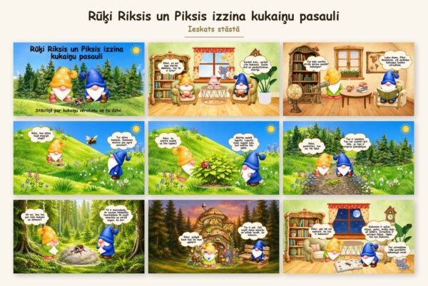 Rūķi Riksis un Piksis izzina kukaiņu pasauli Rūķi Riksis un Piksis izzina kukaiņu pasauli