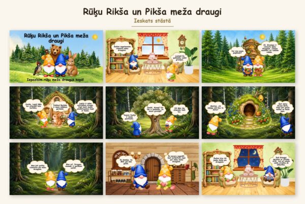 Rūķu Rikša un Pikša meža draugi Rūķu Rikša un Pikša meža draugi
