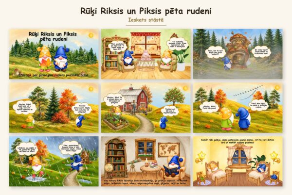 Rūķi Riksis un Piksis pēta rudeni Rūķi Riksis un Piksis pēta rudeni
