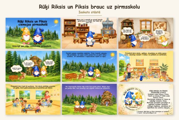 Rūķi Riksis un Piksis brauc uz pirmsskolu Rūķi Riksis un Piksis brauc uz pirmsskolu