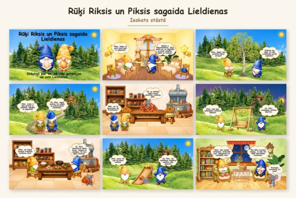 Rūķi Riksis un Piksis sagaida Lieldienas Rūķi Riksis un Piksis sagaida Lieldienas