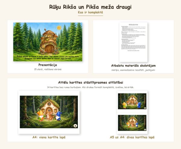 Rūķu Rikša un Pikša meža draugi Rūķu Rikša un Pikša meža draugi