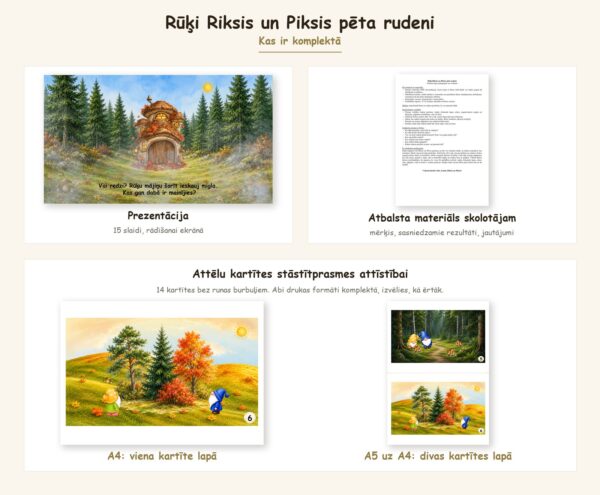 Rūķi Riksis un Piksis pēta rudeni Rūķi Riksis un Piksis pēta rudeni