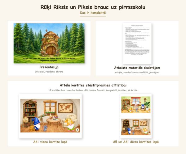 Rūķi Riksis un Piksis brauc uz pirmsskolu Rūķi Riksis un Piksis brauc uz pirmsskolu