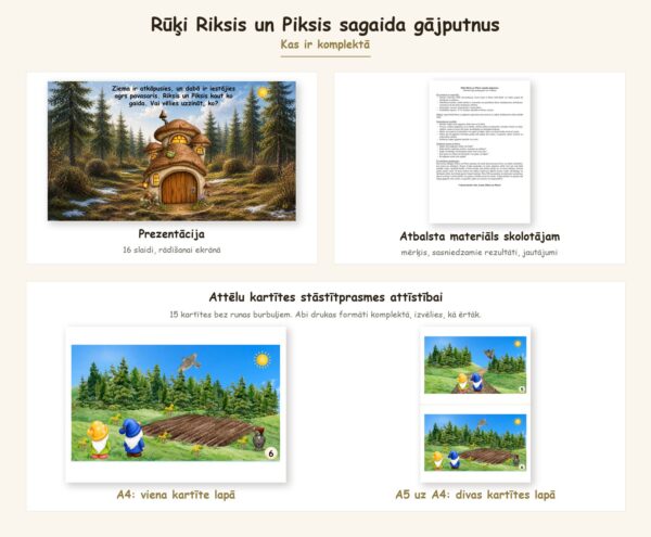 Rūķi Riksis un Piksis sagaida gājputnus Rūķi Riksis un Piksis sagaida gājputnus