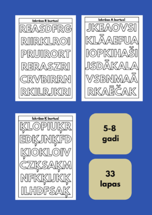 Izkrāso burtus!