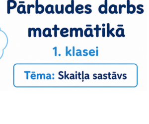 Matemātikas pārbaudes darbs “Skaitļa sastāvs”.