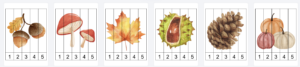Rudens ciparu puzle (1-5) Rudens ciparu puzle (1-5)